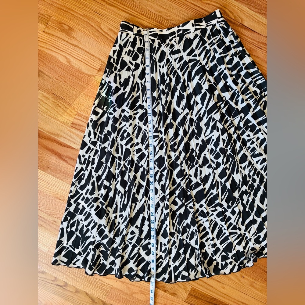 Anthropologie Maeve Asymmetrical Black and White Skirt - Picture 9 of 9